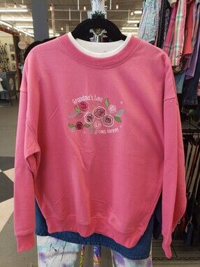 Grandma Grandmother Grandparents Floral Sweatshirt